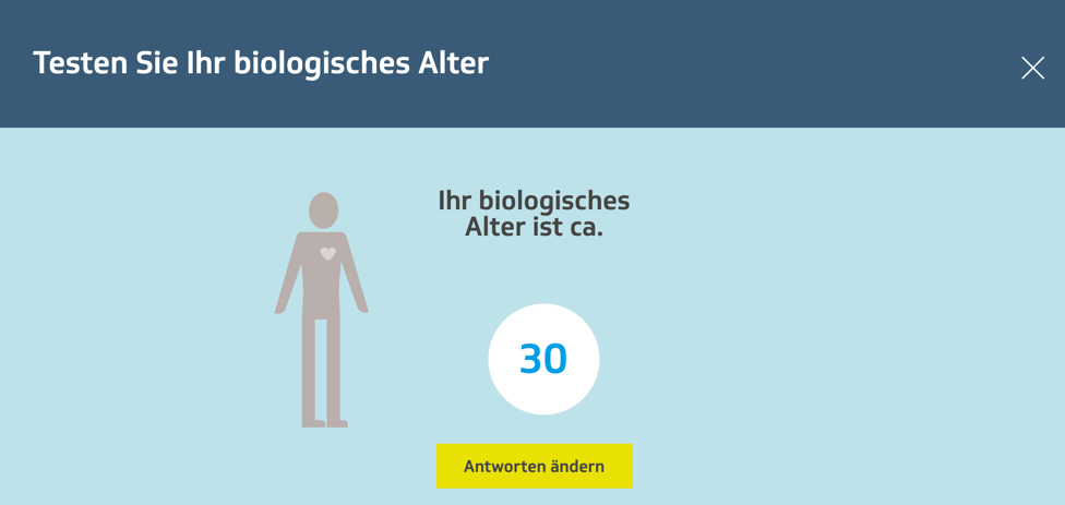 Test des biologischen Alters