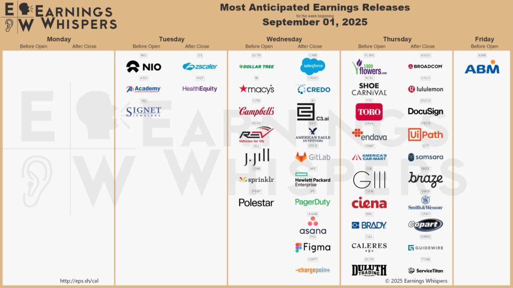 20250901 Earnings Wall Street