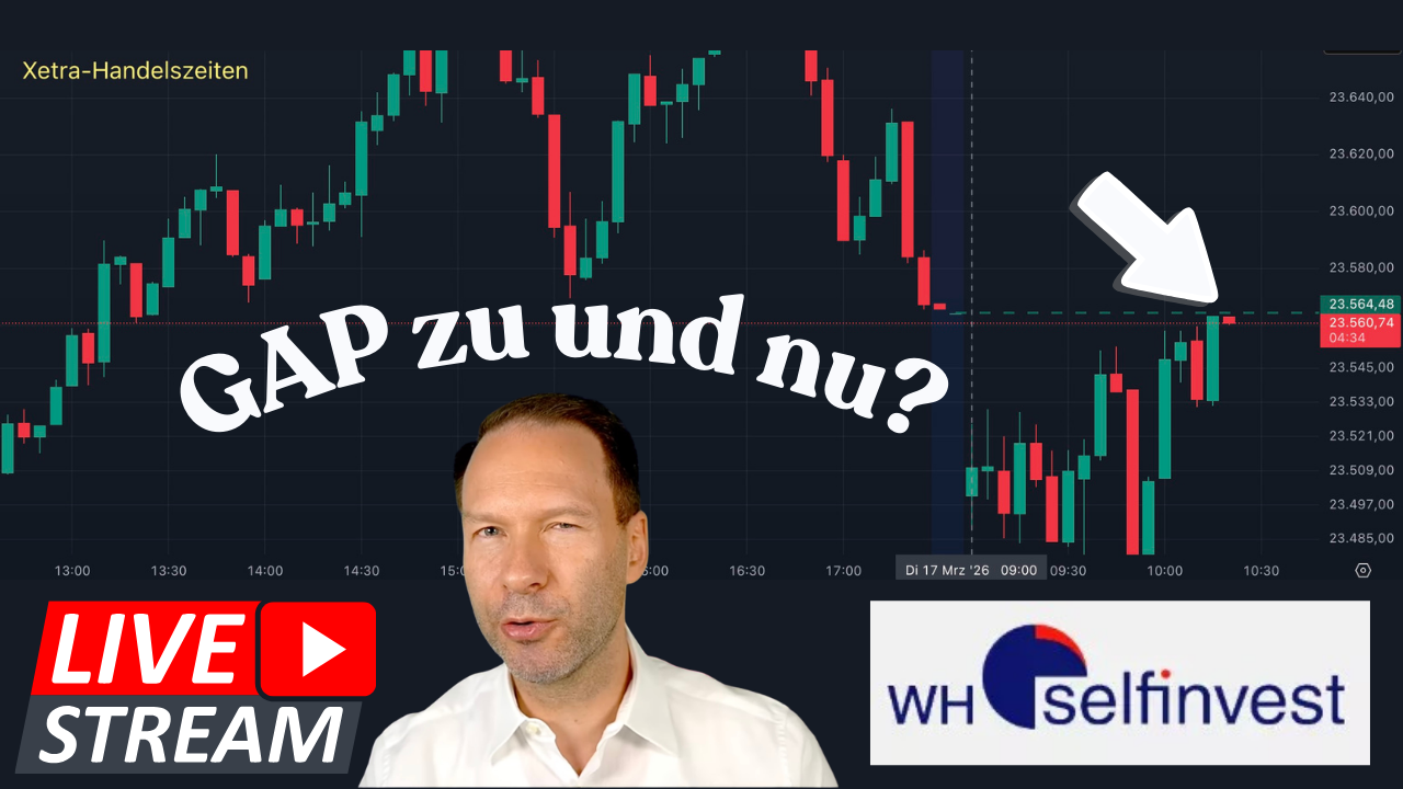 20260317 Livetrading DAX GAP zu und nu