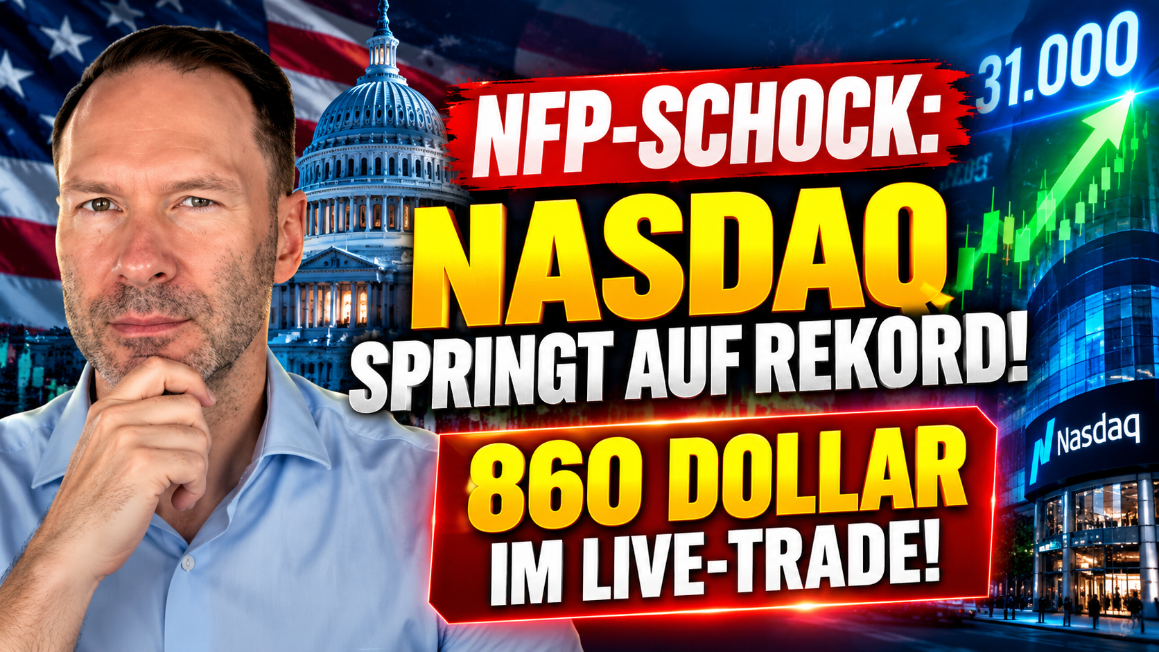 NFP-Schock Nasdaq springt auf Rekord