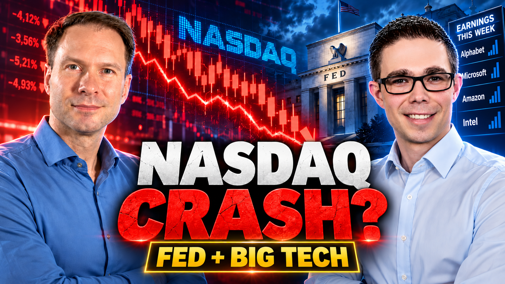 Wochenausblick Aktien Nasdaq-Crash Fed und Big Tech