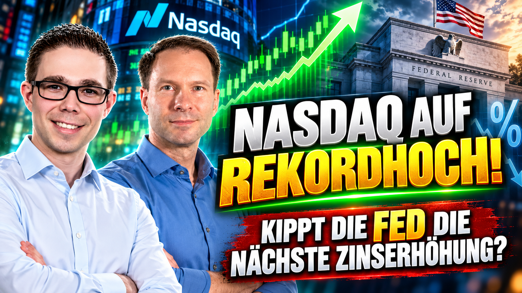 Nasdaq-Rekordhoch und Fed-Zinsen